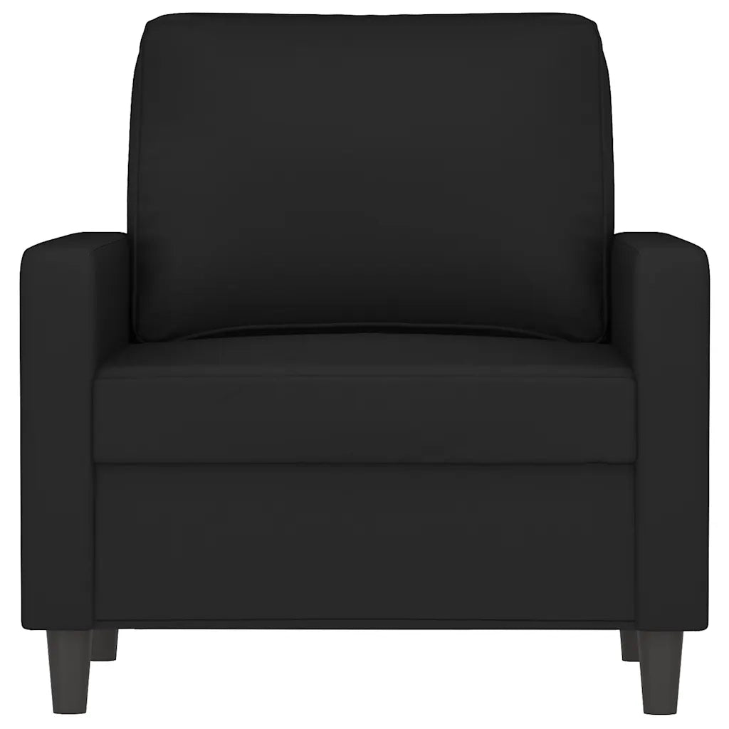 Poltrona | Sedia Relax Nero 60 cm Velluto