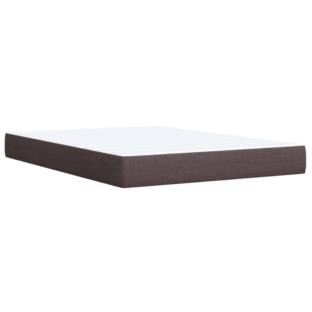 Letto box spring con materasso Marrone Scuro 160 x 200 cm 3451513