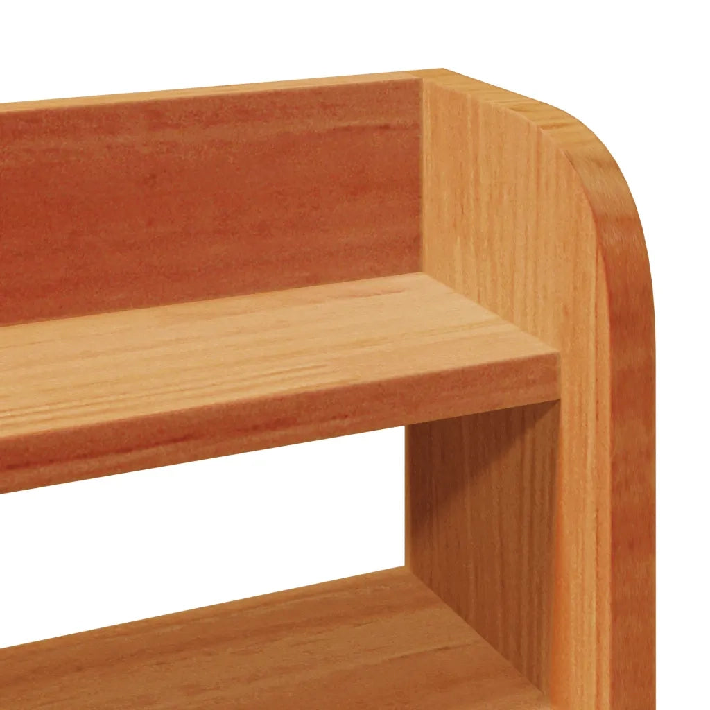 Letto senza Materasso-Struttura Letto Marrone Cera 200x200 cm in Legno di Pino 368507