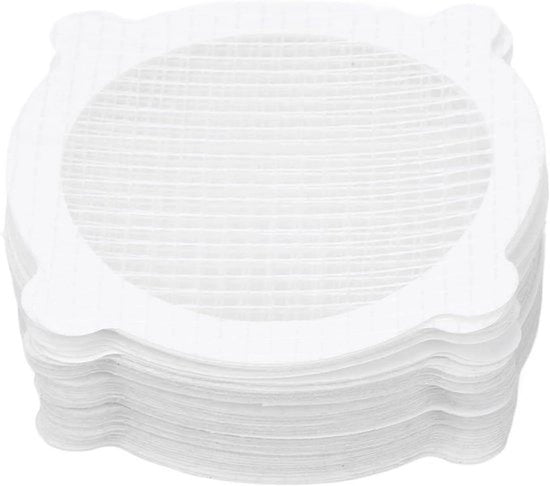 Stickere per aspirazione del pavimento - filtro schermo per aria - uso monouso - set di reti per capelli - impermeabile - doccia - bagno, lavanderia, vasca, cucina, lavabo - compatibile con 50 pezzi