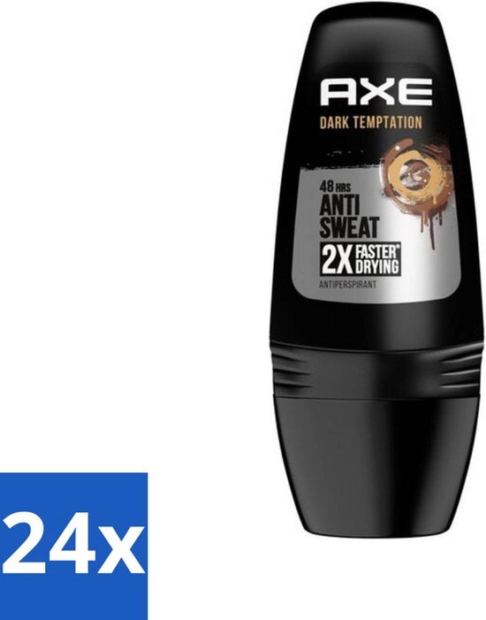 24 x Rotolino Antitranspirante - 48 Ore di Protezione - 50 ml - Profumo - Cioccolato