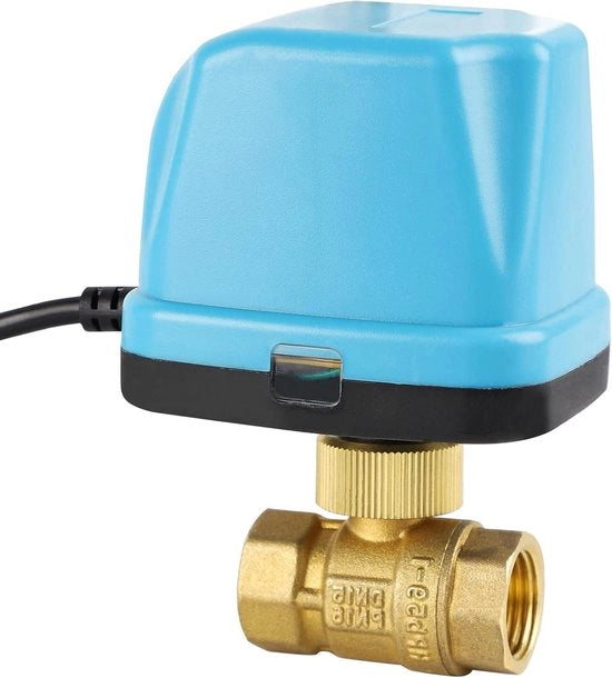Valvola a motore 2 vie DN15 1-2 pollici 230 V rubinetto a sfera in rame blu - alta qualità
