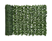 Siepe Artificiale Edera Finta Sempreverde Sintetica Anticaduta Frangivista Frangivento Ringhiera Terrazzo Balcone Giardino diverse Misure - Verde - 1x3Mt