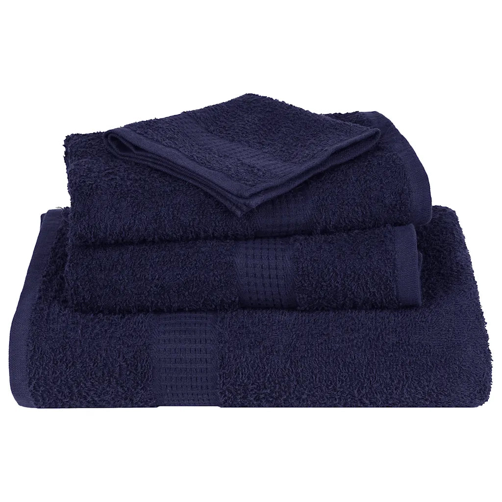 Asciugamani da doccia FROGN 10 pz Blu navy 70x140 cm 360 g/m² 136787
