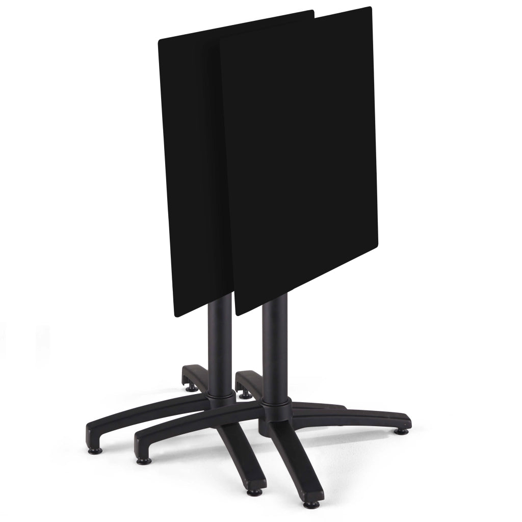 Oviala - Piano del tavolo laminato nero 70x70 cm