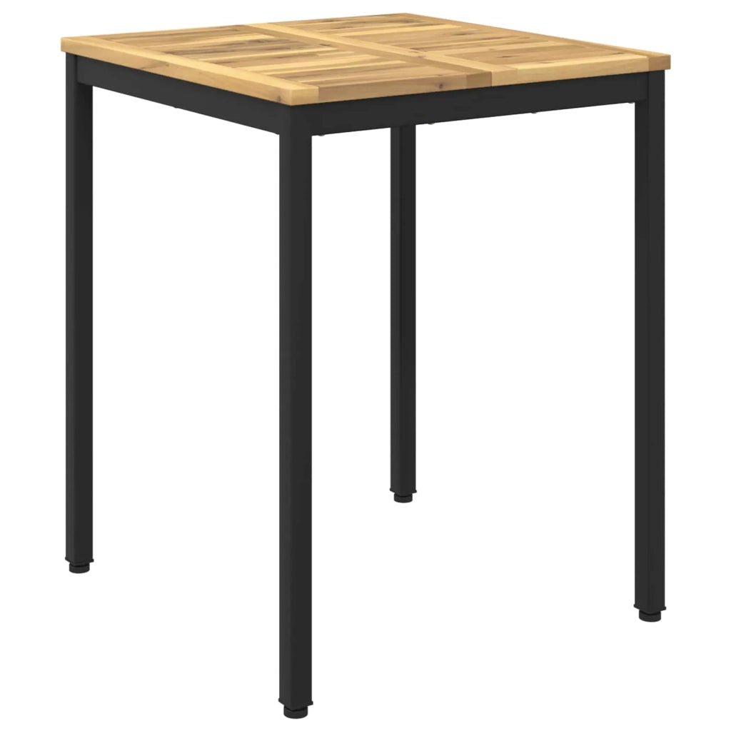 Tavolo da cena da giardino Bianco e Nero 60 x 60,5 x 75 cm 901754