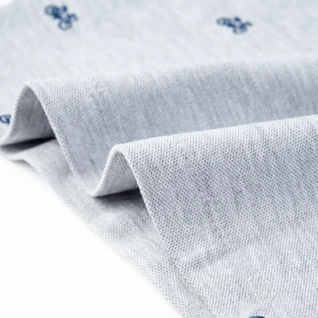 Polo per Bambini Grigio Mélange 104 12165