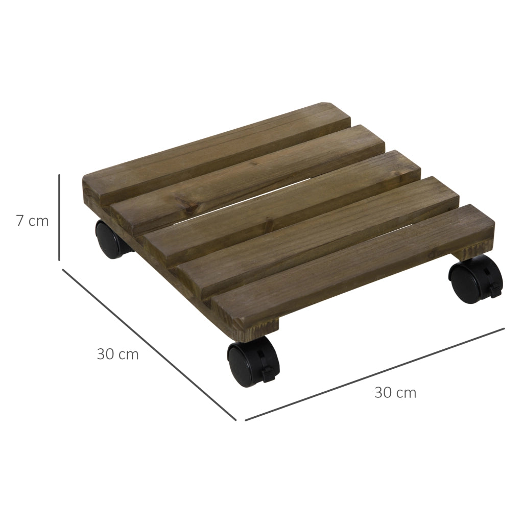 Supporto piante con ruote ¨C Minimal ¨C 2 pezzi