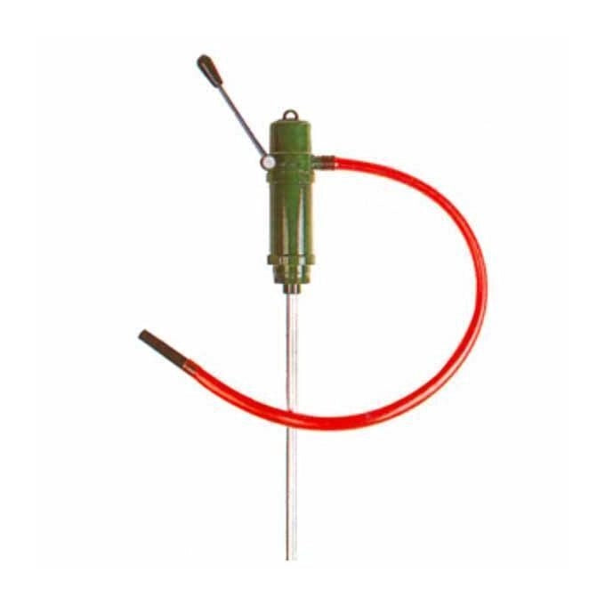 Tomes M10266 Pompa Manuale Alternativa Corpo in Alluminio Portata 40 l-min Attacco Universale per Fusti 50-210 Litri Adatta per Carburanti e Lubrificanti a Bassa e Media Viscosita' colore Nero
