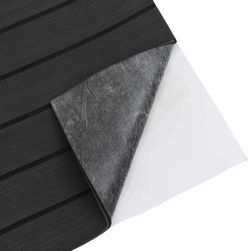Tappetino per Barche Rigato Grigio Scuro e Nero 240 x 90 cm EVA 42046768