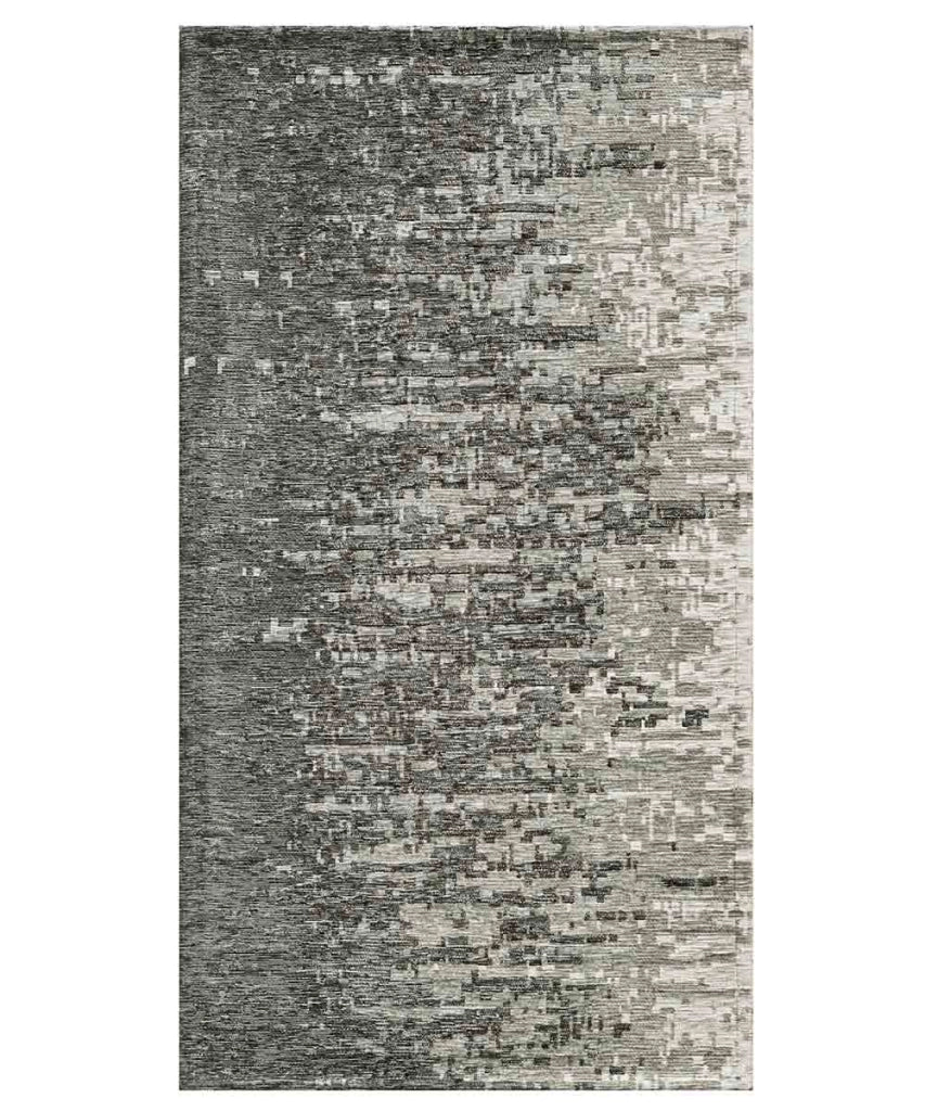 Tappeto TAMIGI GRIGIO moderno contemporaneo pixel sfumati, passatoia cucina multiuso lavabile antiscivolo cm.55x280