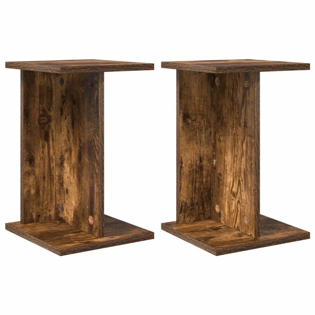 Supporto per piante 2 pz Rovere Fumo 25 x 25,5 x 40,5 cm 899683