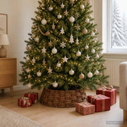 Collare per Albero di Natale Rotondo Marrone lavato 42048734