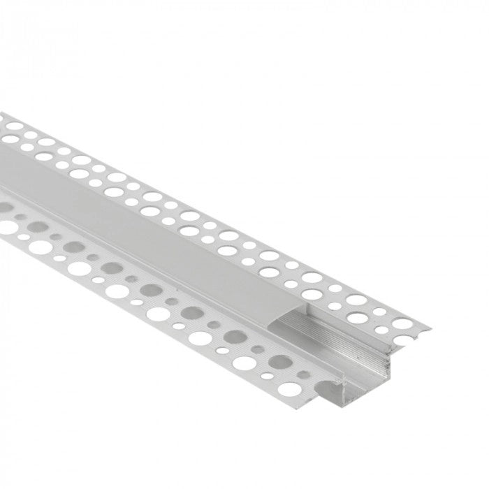 Profilo LED GPS02 da incasso bianco diffusore opale 2m Ecolight