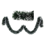 Boa natalizio verde innevato cm 200