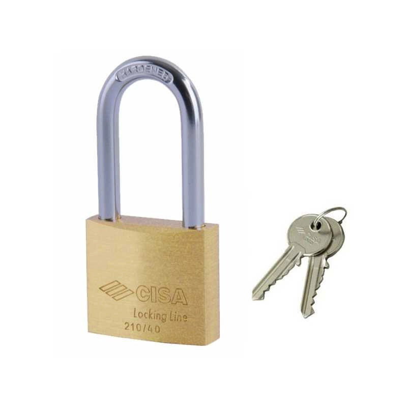 Lucchetto Ottone mm 30 Arco Lungo 21011 Cisa Ll
