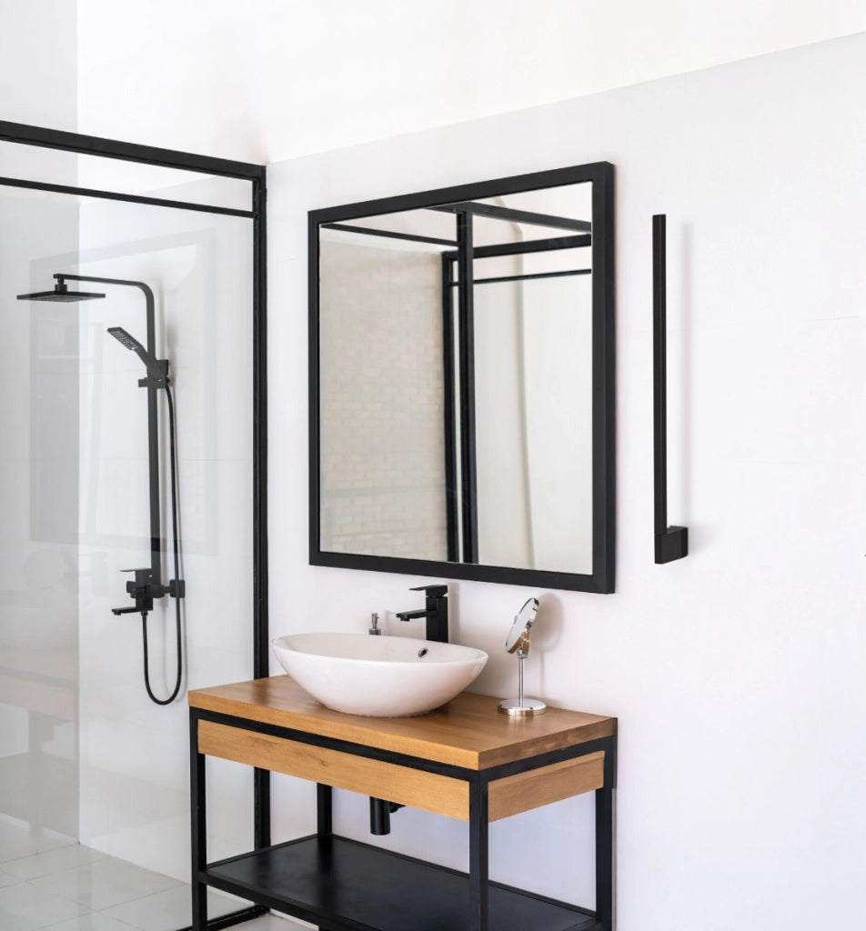 Applique esterna minimal nera 80cm LED 10W IP54 Kanlux