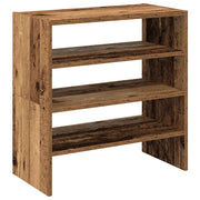 Scarpiere 2 pz | Mobile per scarpe Impilabili Legno Antico 60x30x30,5 cm