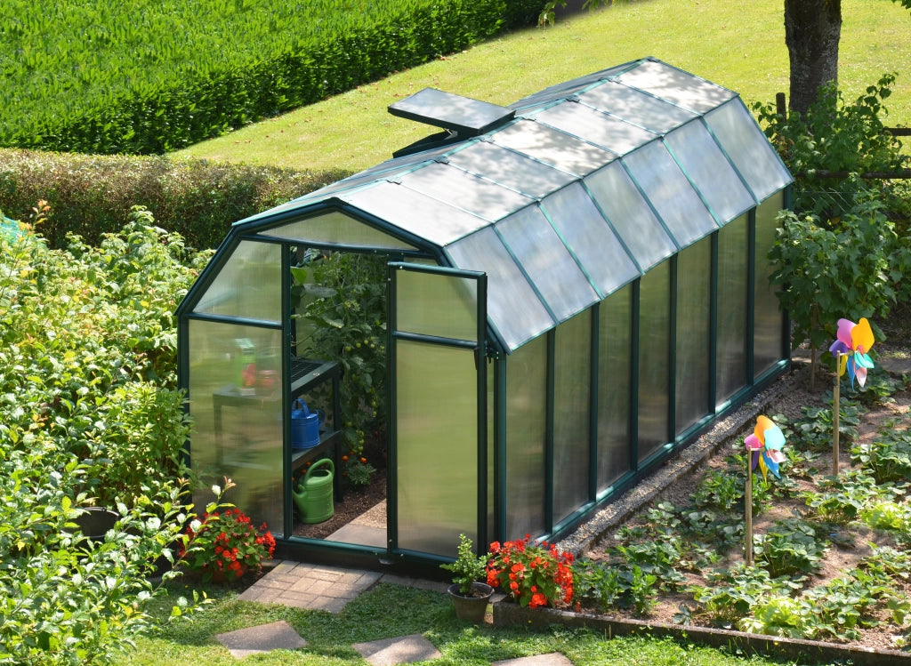 Canopia Eco Grow Doppio Strato Serra Da Giardino in Policarbonato 445X204X198 cm Verde