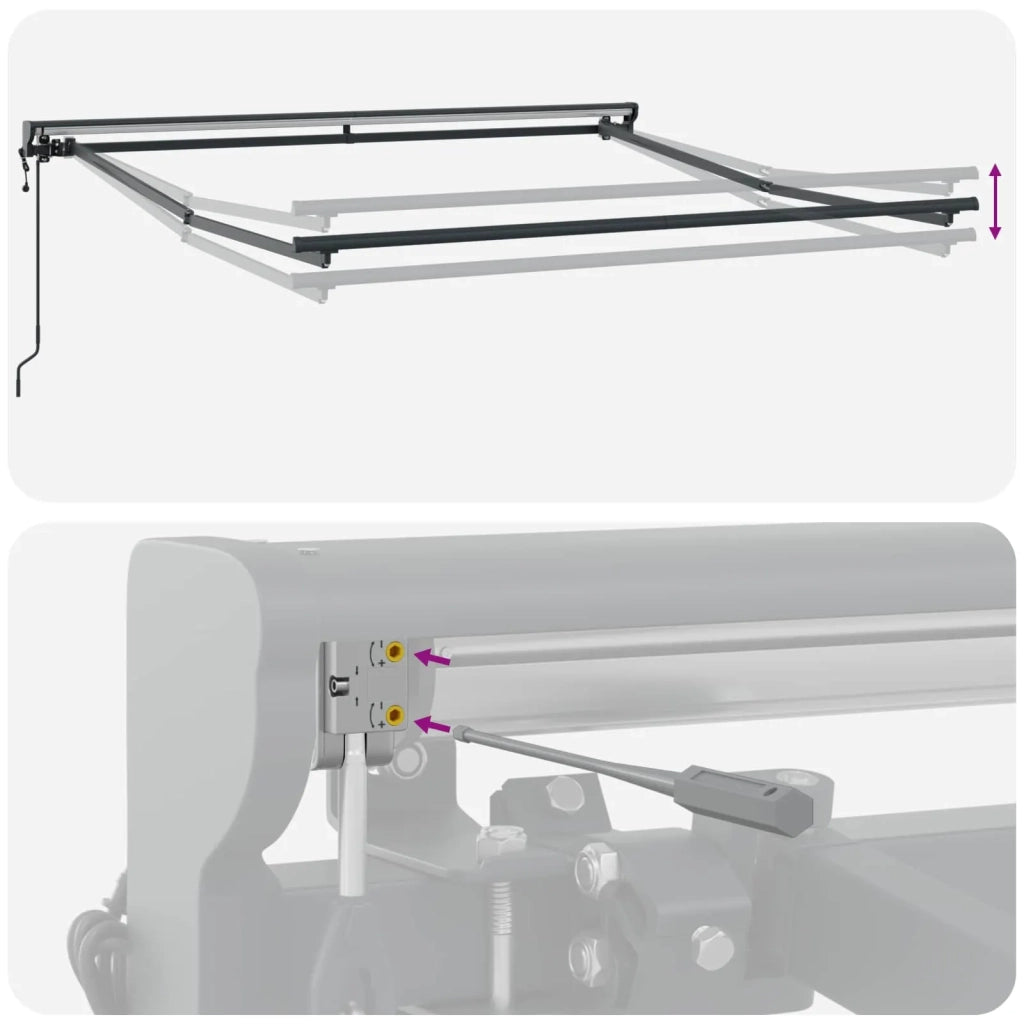 Struttura della tenda Grigio chiaro 300 x 250 cm 3330104