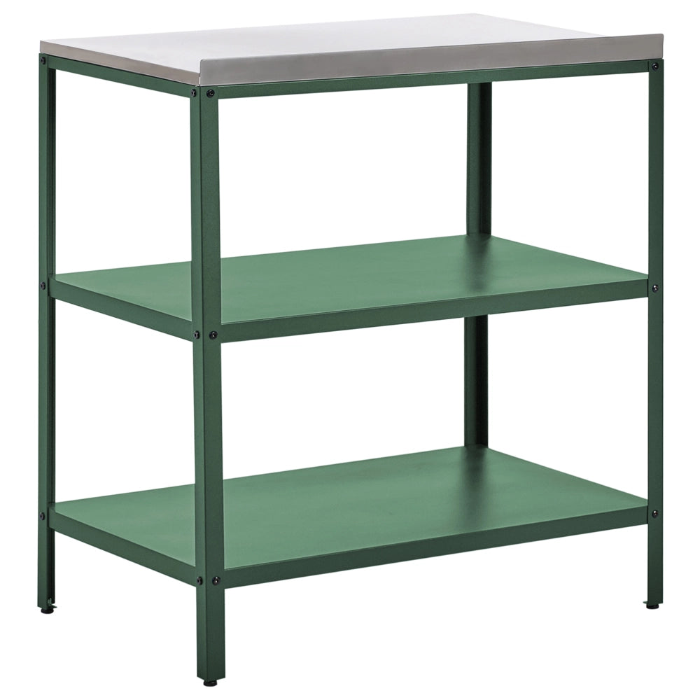 Set di cucina da esterno 2 elementi in acciaio inox verde 2 isole da cucina lavello a leva cucina da esterno