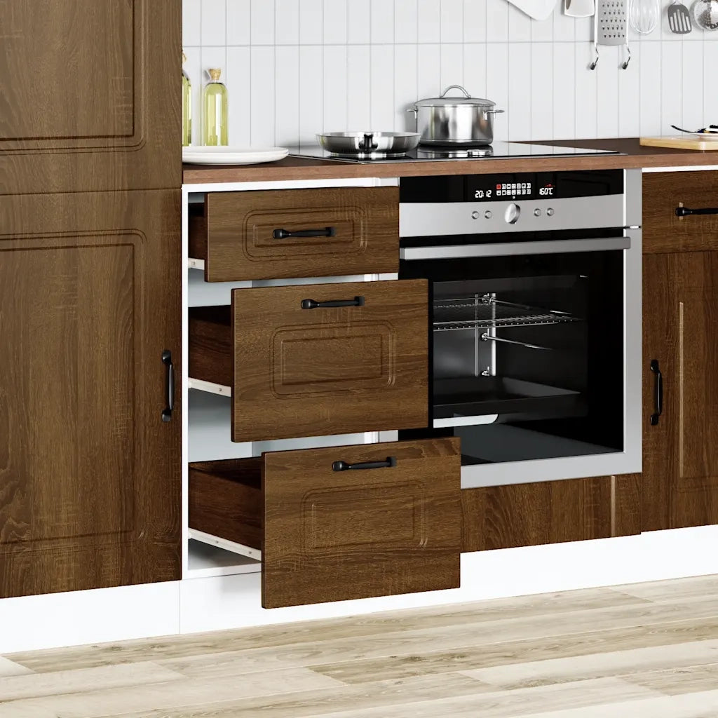Pensile da cucina | Base da Cucina Kalmar Rovere Marrone in Legno Multistrato