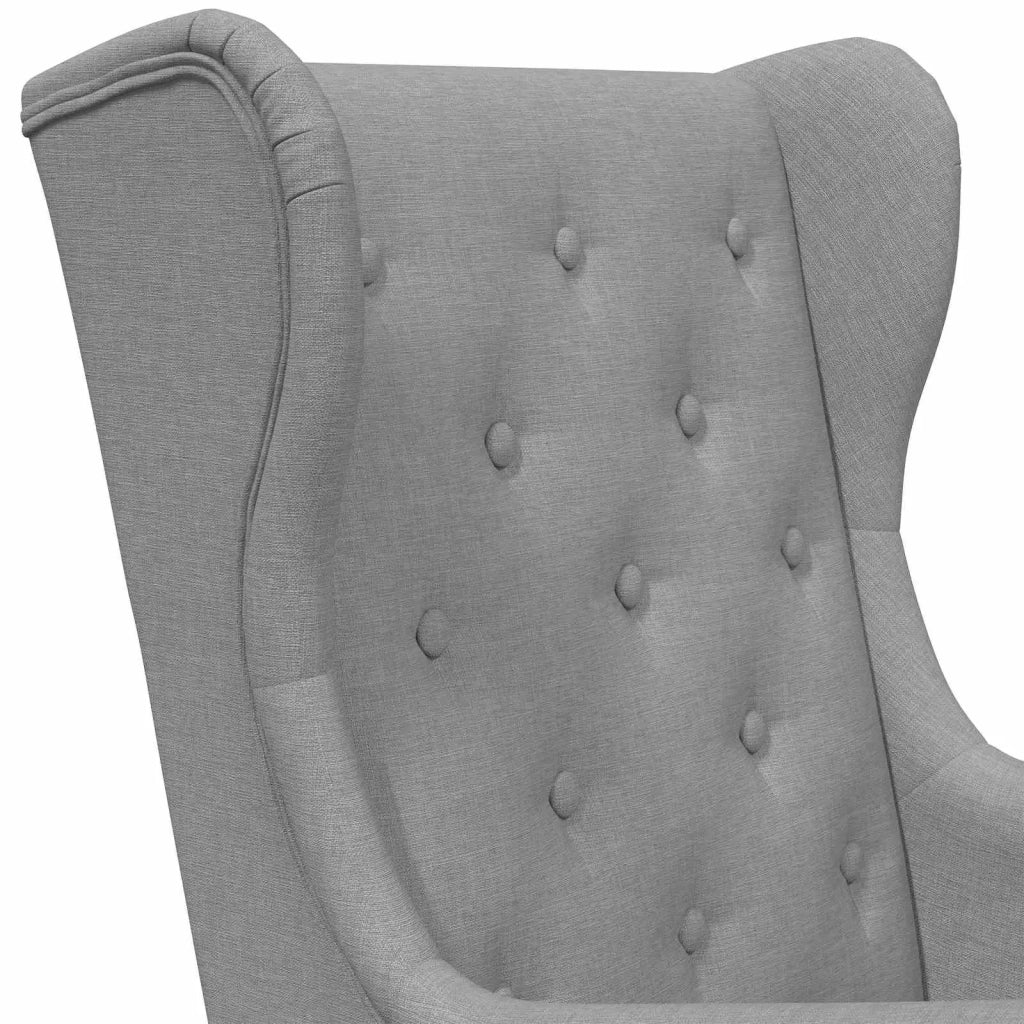 Poltrona Grigio Chiaro Tessuto 42029918