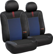 Set Coprisedile 6 Pz Blended Lines Nero/Rosso