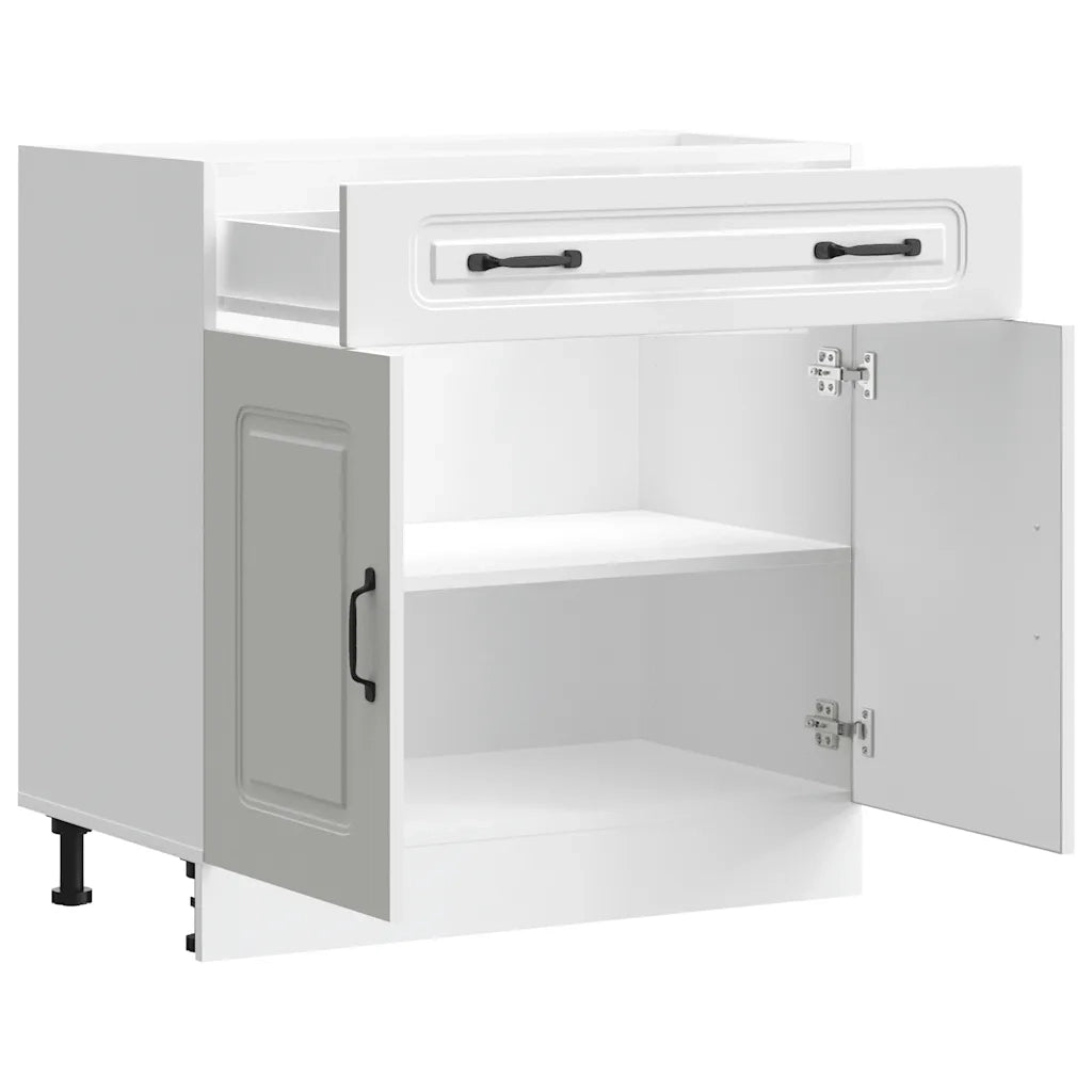 Pensile da cucina | Base da Cucina Kalmar Bianco in Legno Multistrato