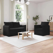 Set di divani 2 pcs Nero 136 x 82 x 85 cm Tessuto 3407525