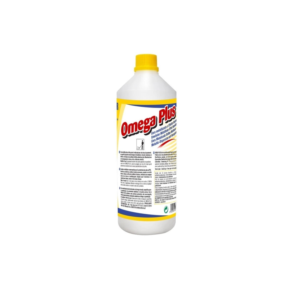 Omega Plus, Cera pavimenti metallizzata effetto bagnato | Kiter, Versione da 1L