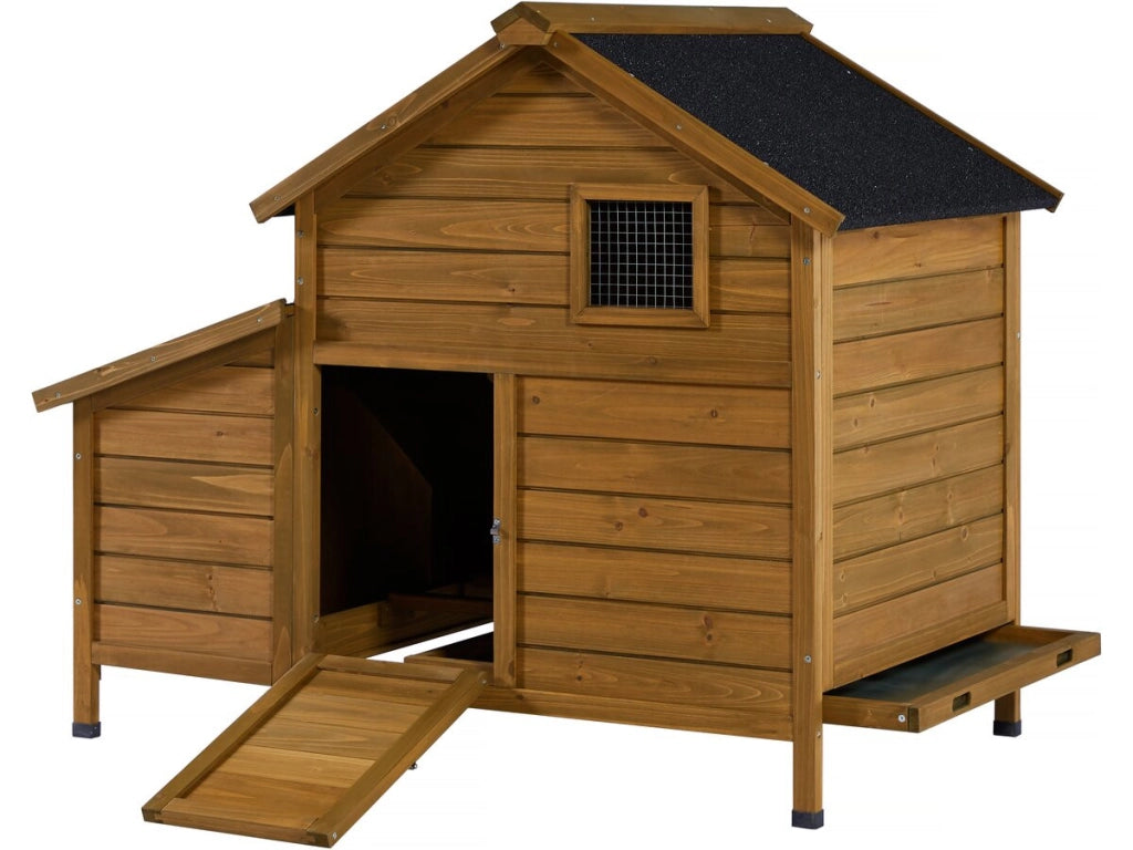 Pollaio in legno "Cocotte" con nido - Marrone