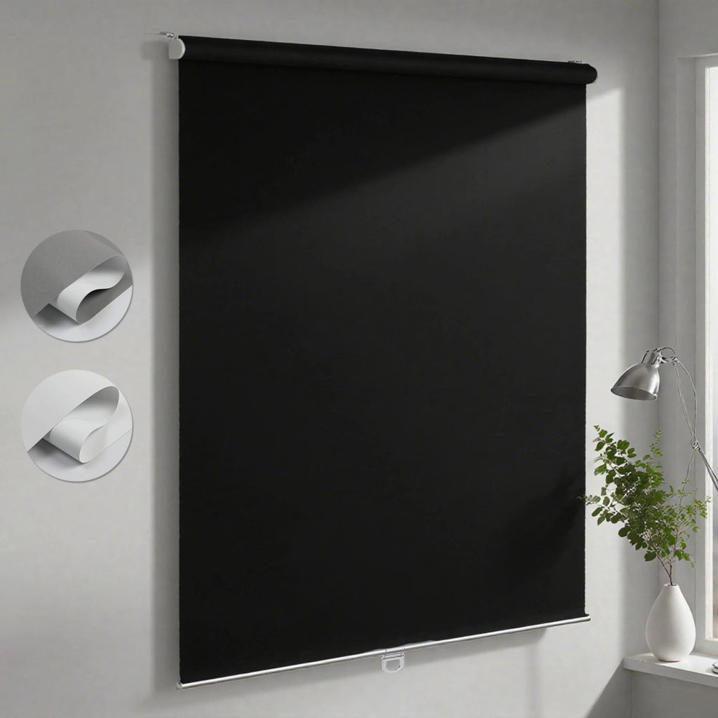 Tenda oscurante a molla, dimensioni 60x130 cm, colore nero