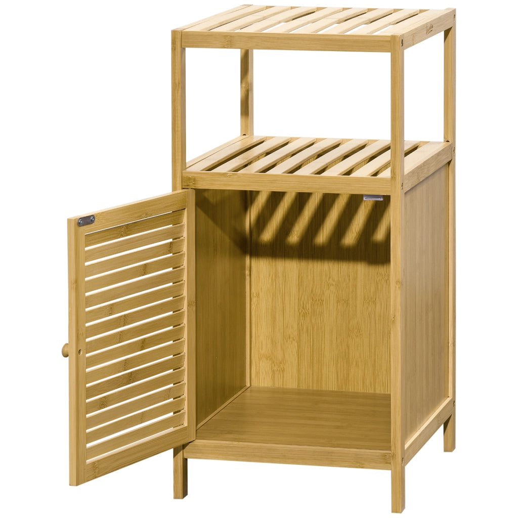 Mobile da bagno in bamb¨´ ¨C Xylo ¨C 1 ripiano 1 anta 33x36.5x67 cm naturale