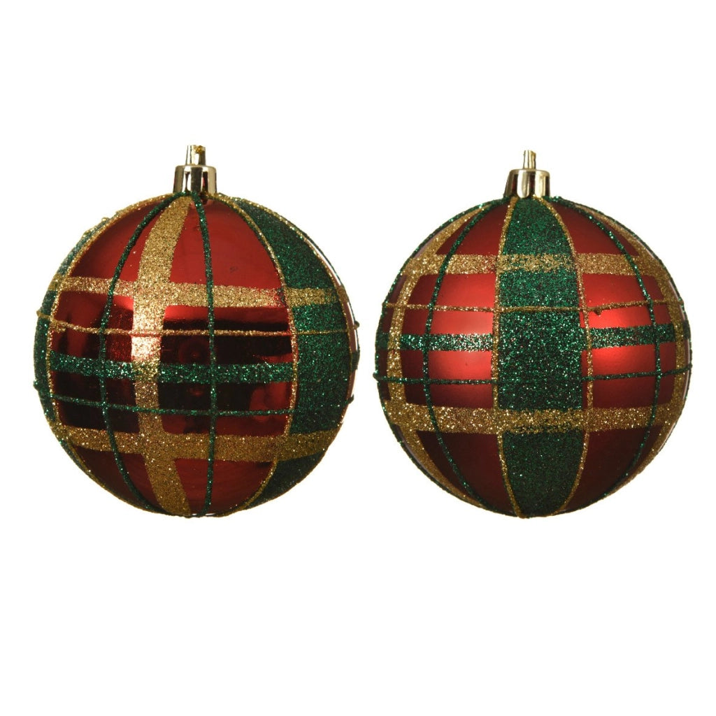 Pallina di natale con decori scozzesi Kaemingk