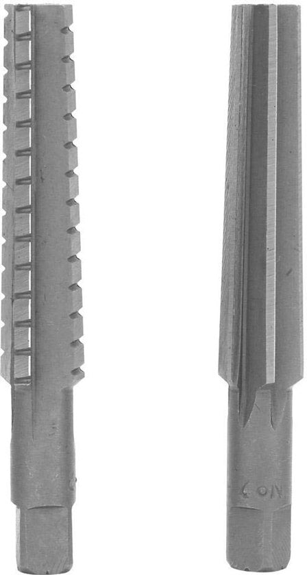 Kit di utensili per taglio HSS MT2 - 2 pezzi - Conico Ruimer - Cilindrico Ruimer - Alta durezza - Acciaio rapido da taglio - Utensili per taglio

Specifiche tecniche: MT2, HSS, Acciaio rapido da taglio, Alta durezza