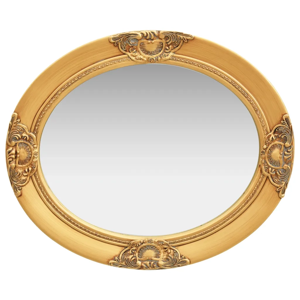 Specchio da Parete Stile Barocco-Specchio a Muro-Specchio Decorativo 50x60 cm Oro 576299