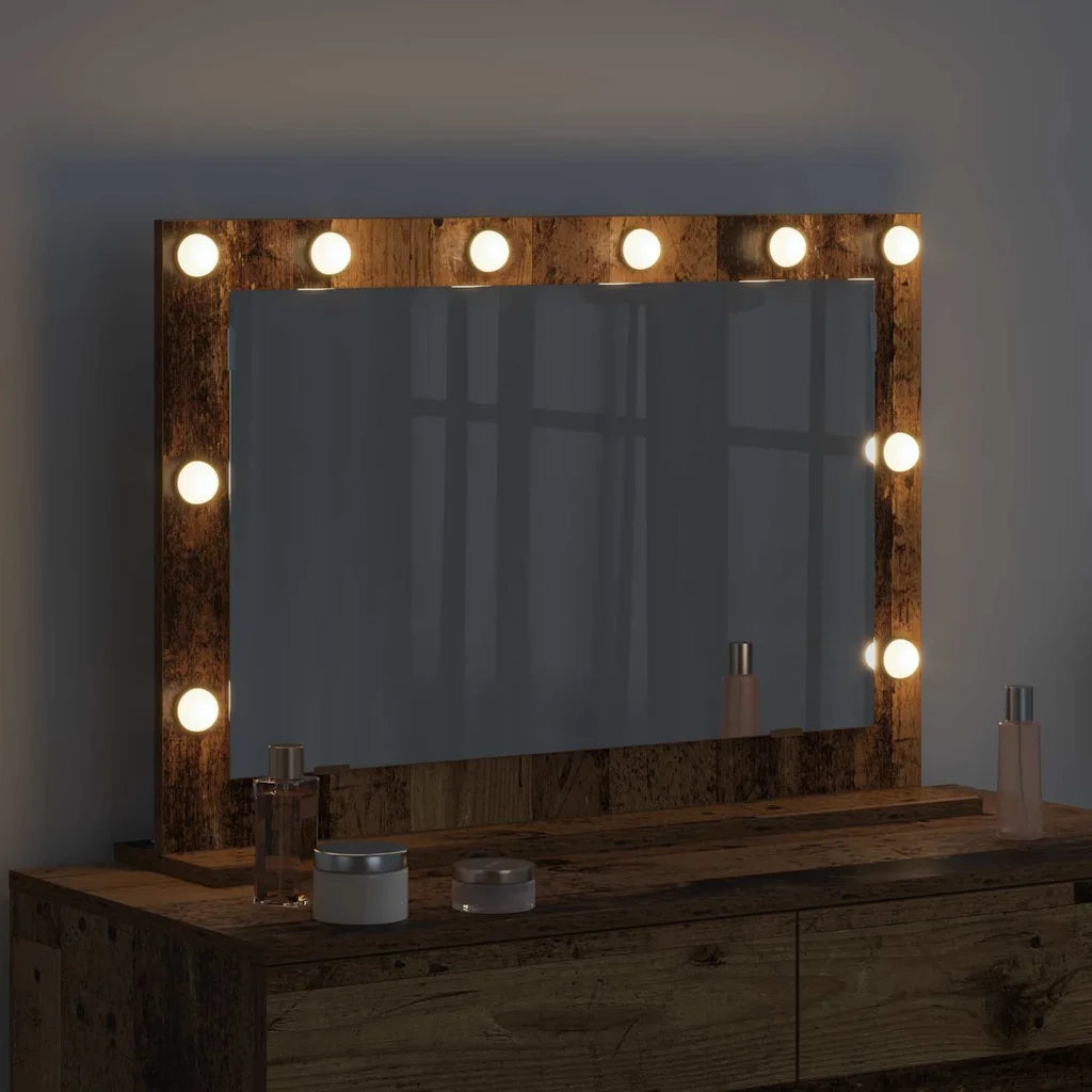 Specchio da Vanit¨¤ Rettangolare Legno vecchio 80 x 55 x 18 cm