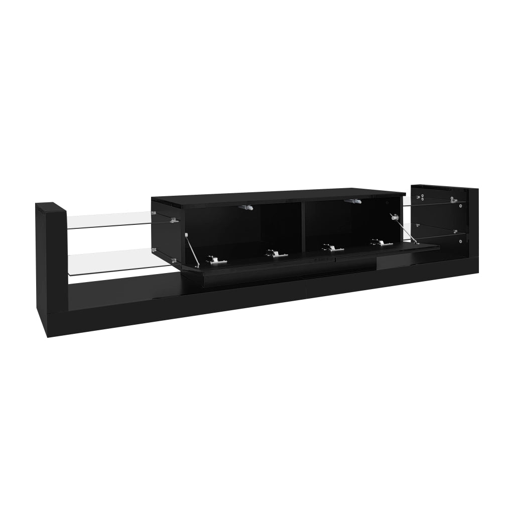 Mobile TV nero lucido 181 cm