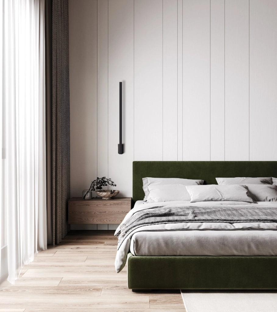 Applique esterna minimal nera 80cm LED 10W IP54 Kanlux