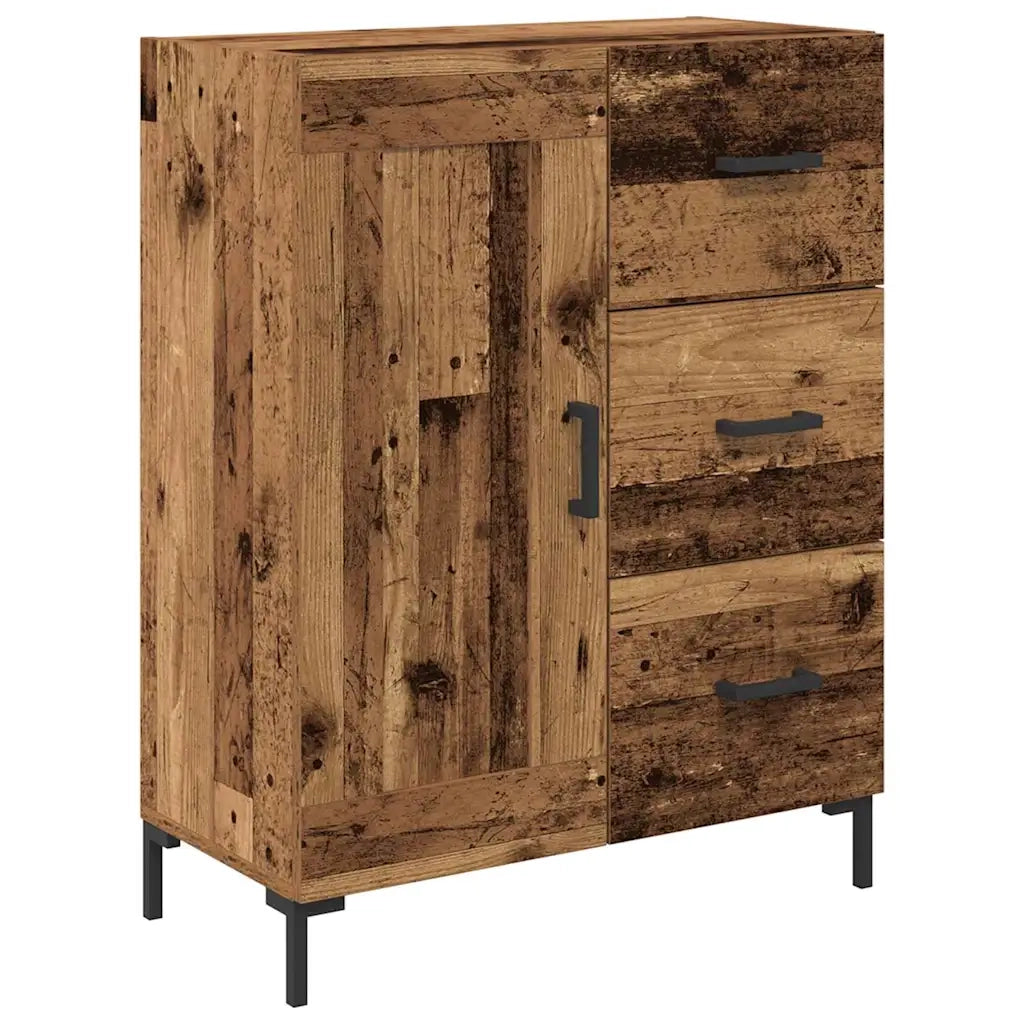 Credenza | Madia | Buffet da pranzo | Armadio da pranzo Legno vecchio 69,5 x 34 x 180 cm Legno multistrato