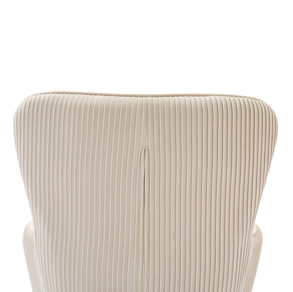 Sedia in velluto; set da 2; con braccioli e gambe in metallo; beige