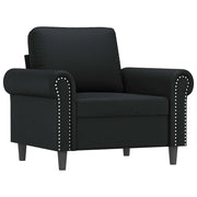 Poltrona | Sedia Relax Nera 60 cm in Similpelle
