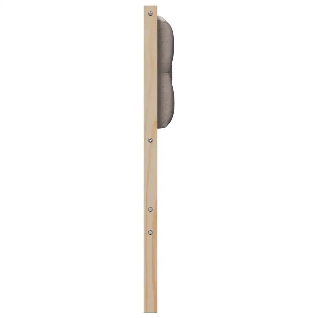 Testiera Altro-Testiera con Cuscini Marrone e taupe 120 cm Legno di pino massello
