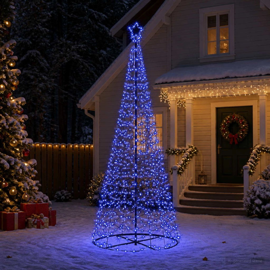Albero di Natale LED a spirale con base EKENAS 250 cm 370 LED 42056571