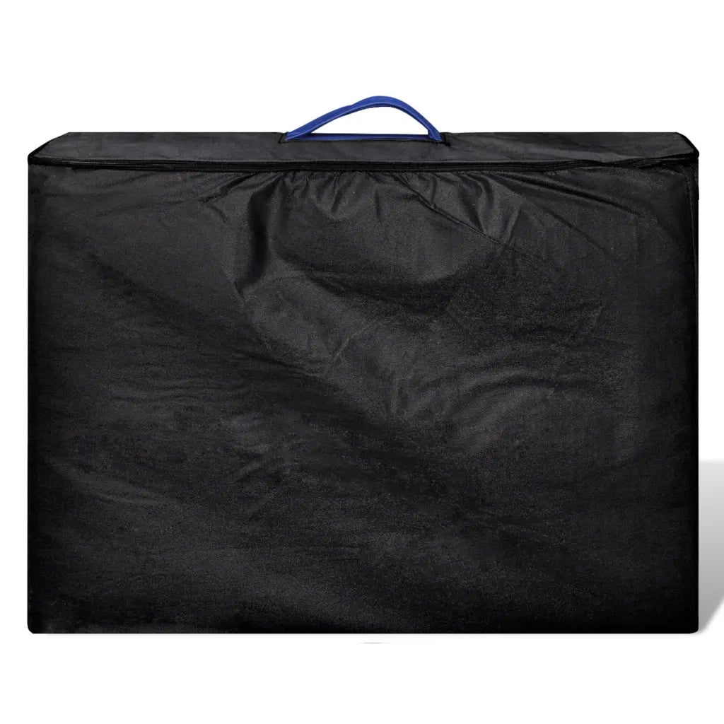Lettino Pieghevole da Massaggio Blu 3 Zone con Telaio Legno CFW3873981
