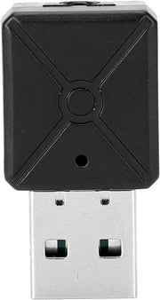 Adattatore wireless per audio per auto e TV con trasmissione USB 5.0 e Bluetooth.