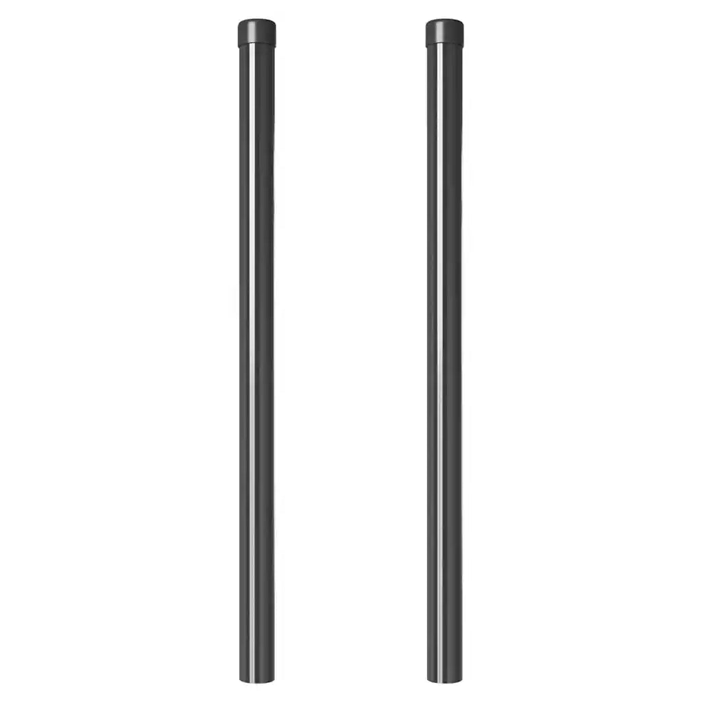 Palo della recinzione 2 pcs Grigio 80 cm 42012751