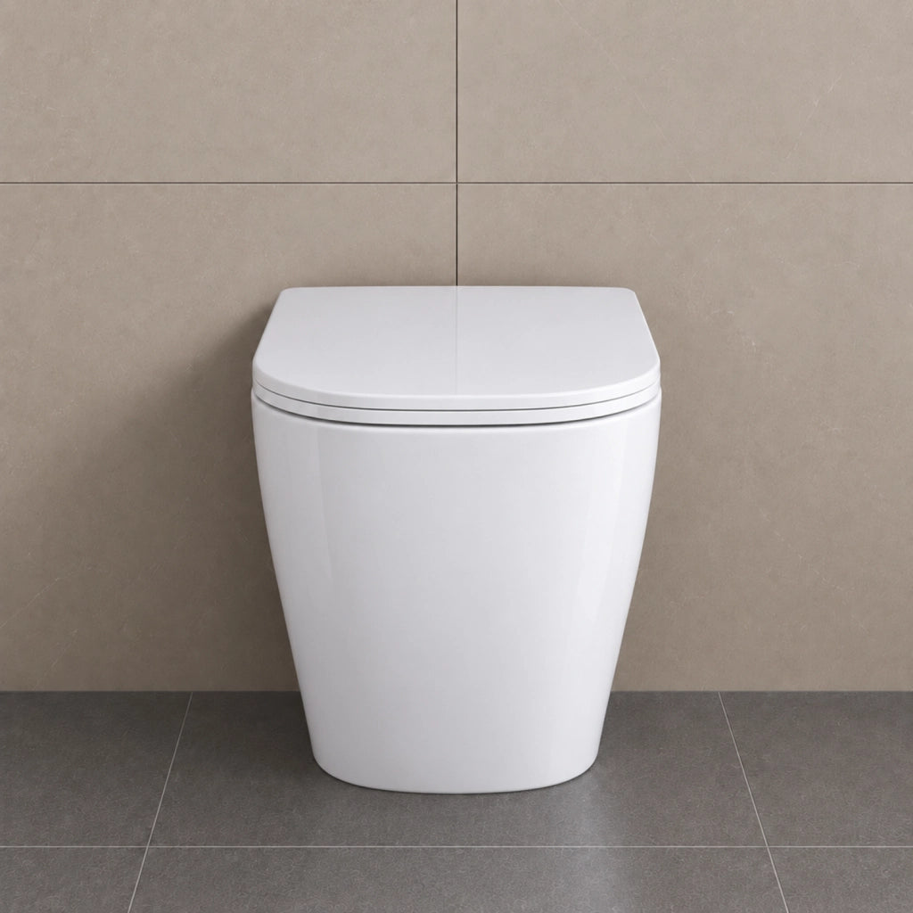Vaso pavimento senza brida serie diana in ceramica bianca lucida *** finitura- bianco lucido, confezione 1