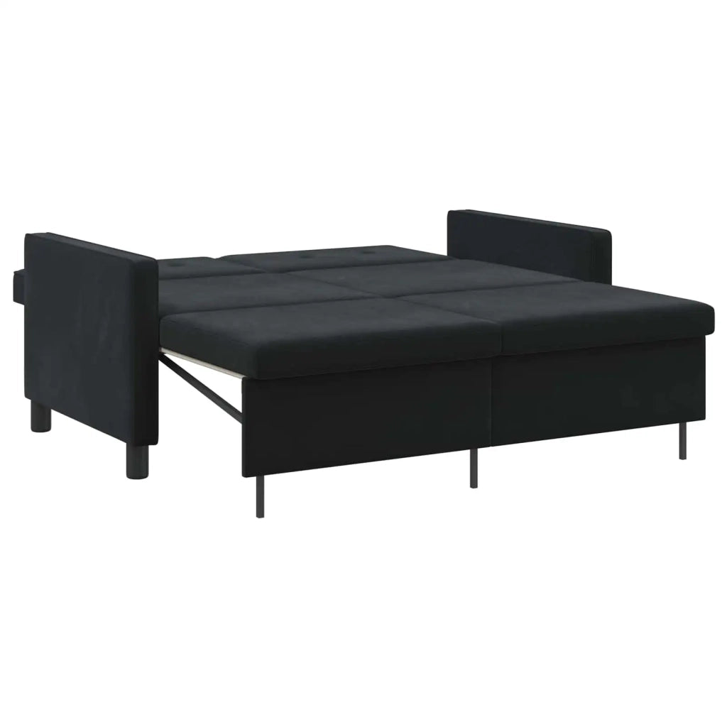 Divano letto | Sof¨¤ letto | Letto singolo Nero Tessuto